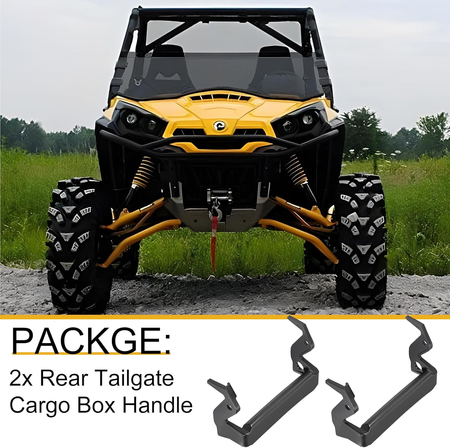 2Pcs Rear Tailgate Cargo Box Handle for Can-Am Commander 800 800R 1000 1000R 2011-2020 708300398