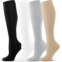 Bevigorio Cotton Compression Socks for Women 10-15mmHg