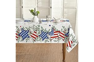 Horaldaily 4th of July Tablecloth 60x84 Inch