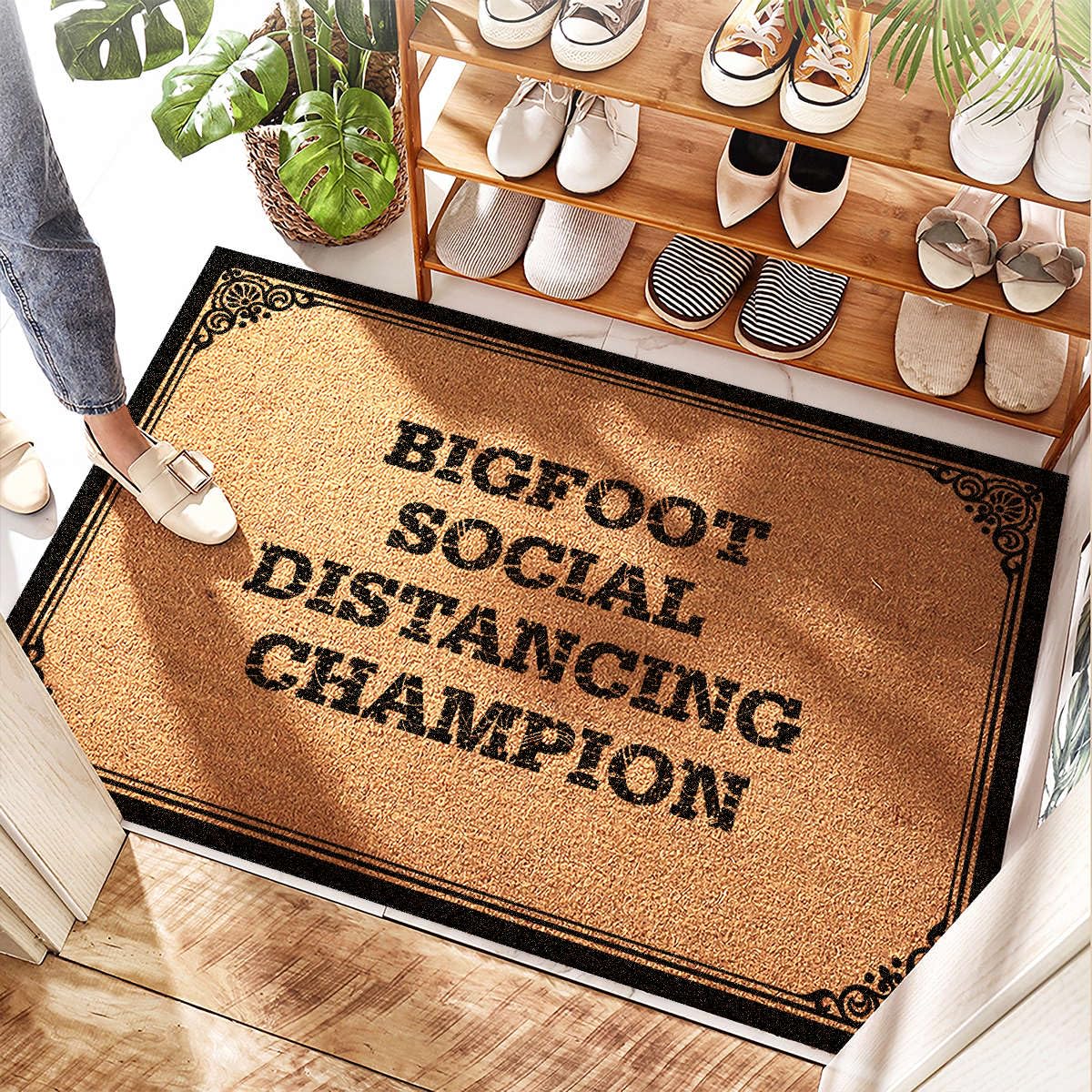 Tapis de boue absorbant à séchage au sol Bigfoot paillasson antidérapant entrée intérieur