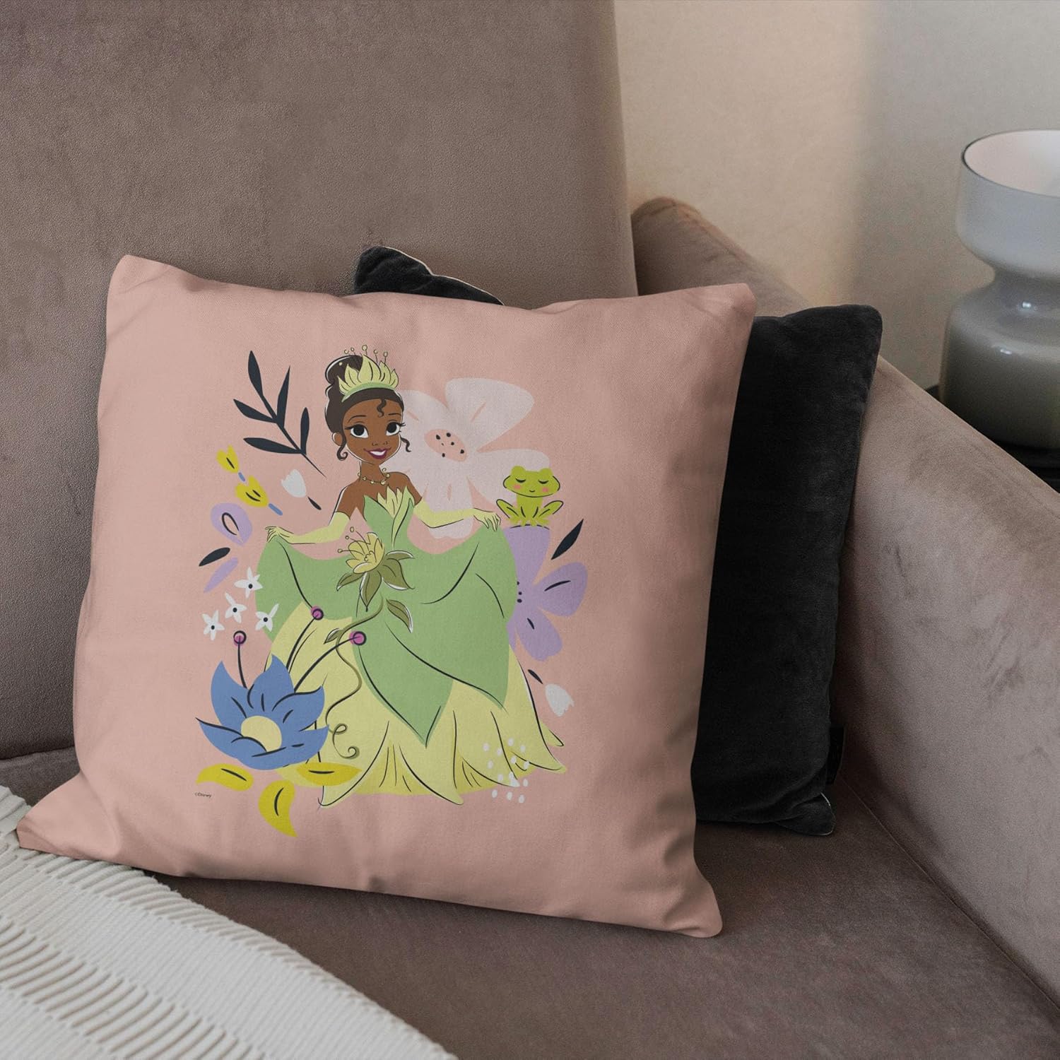 Northwest Disney Princess Pillow, 18" x 18", Little Tiana