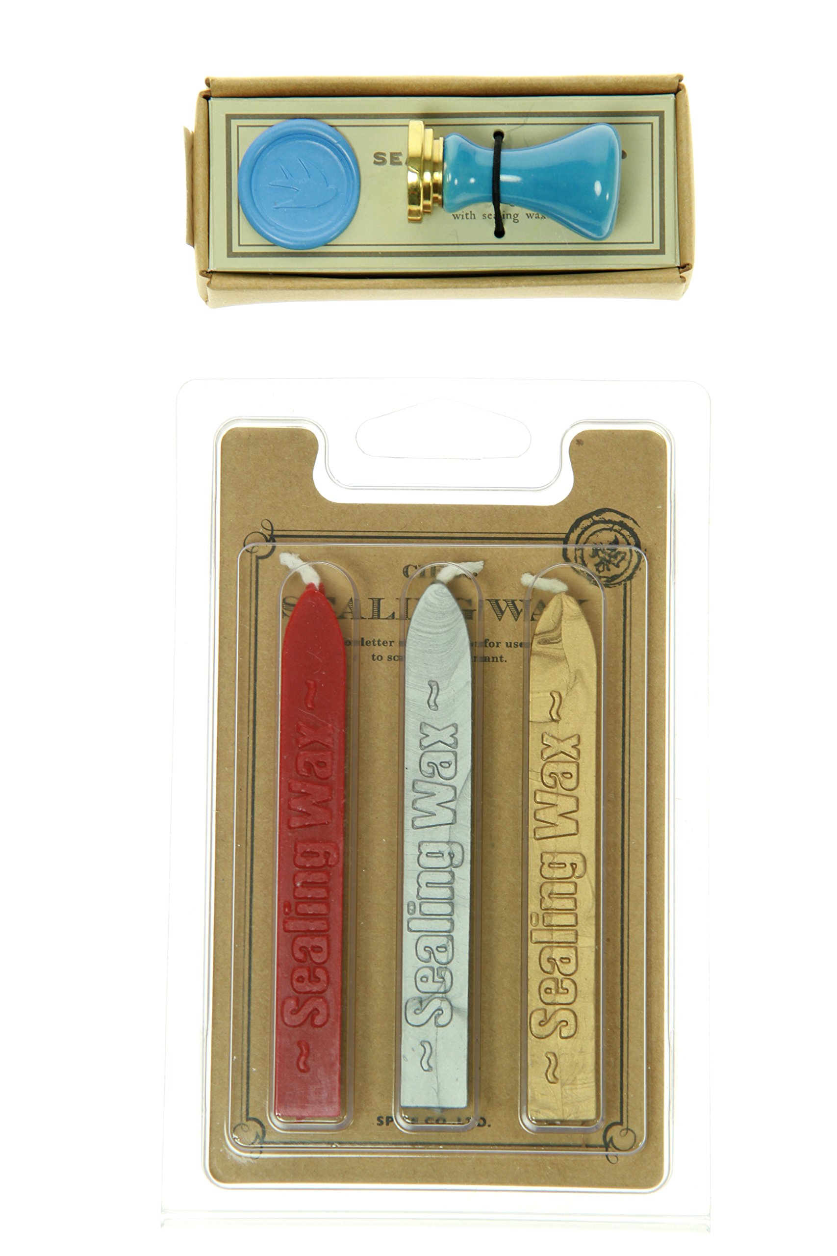 Bird Sealing Wax and Stamp Set Multi
