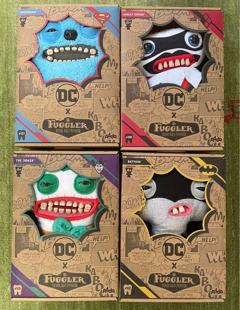 Amazon.co.jp: fuggler DCコラボ 4体コンプリートセット : おもちゃ