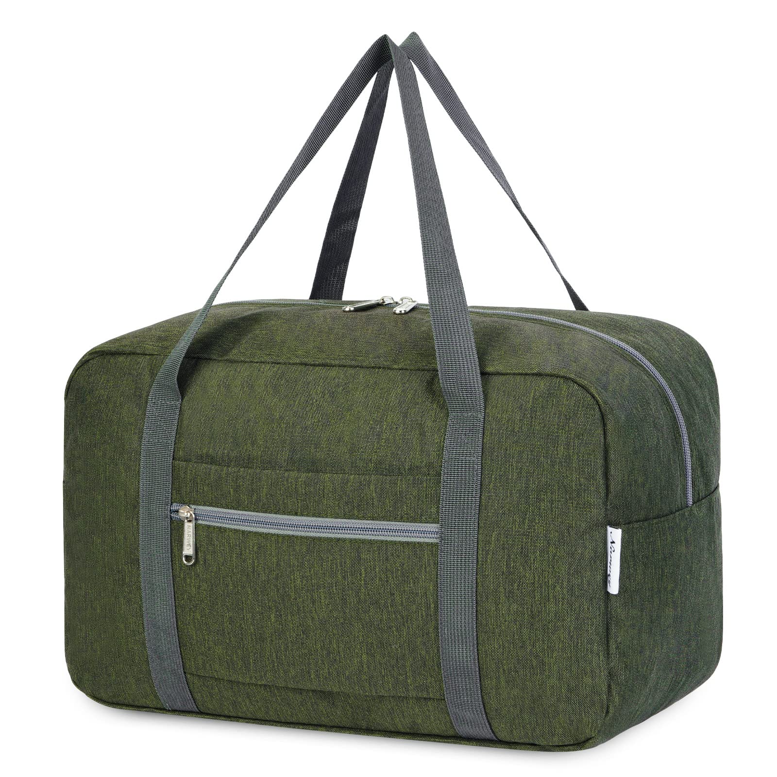Narwey 20L Ryanair Handgepäck 40x30x20, Klein Sporttasche Faltbare Reisetasche Handgepäck Tasche Flugzeug für Damen, Travel Bag Weekender Herren (Armeegrün)
