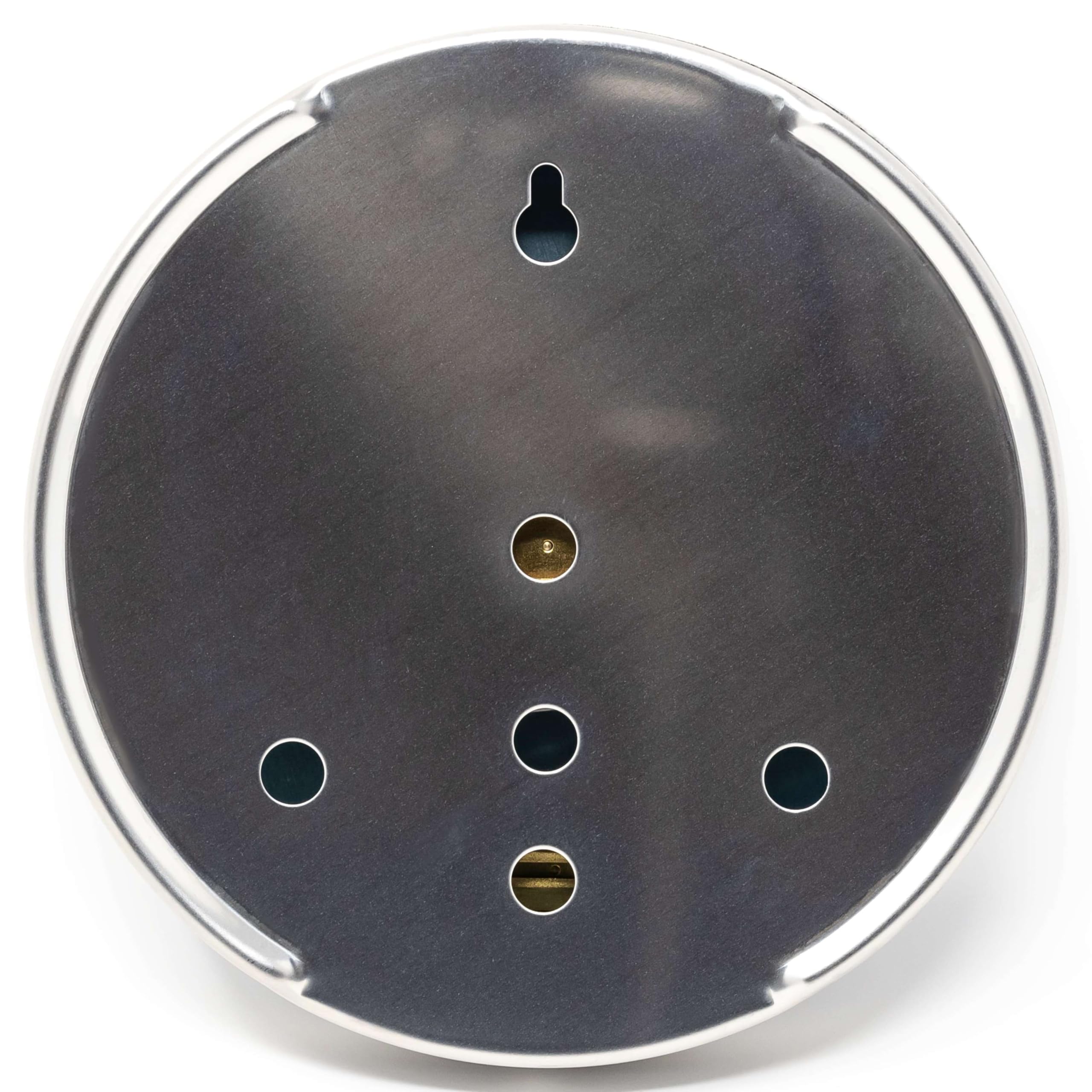Fischer 122.01HT – Higrómetro y termómetro de ambiente – Medidor de humedad del aire de acero inoxidable 103 mm – Fabricado en Alemania