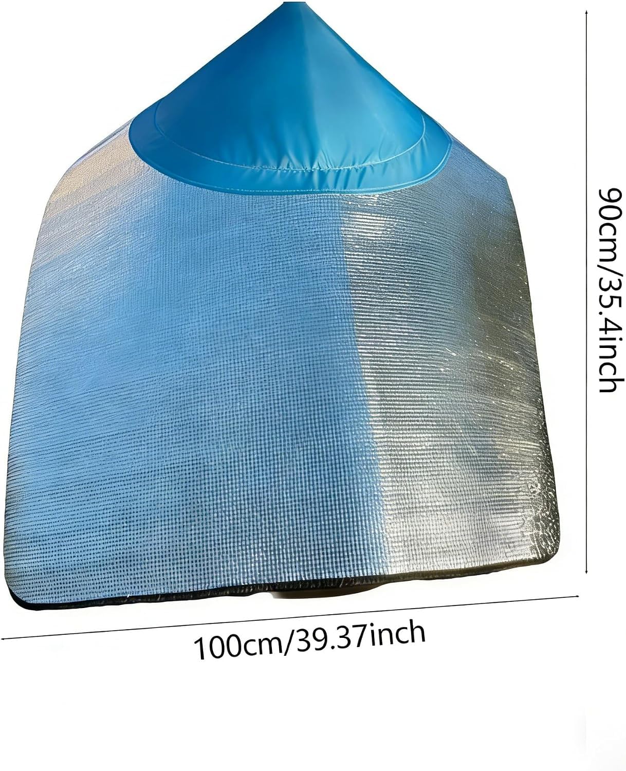 Sombrero De Sol Ligero Y Plegable con ala Ancha Y Capa De Película De Aluminio, Protección UV para Jardinería, Pesca, Senderismo Y Actividades Al Aire Libre - Sombra para La Cara Y El Cuello