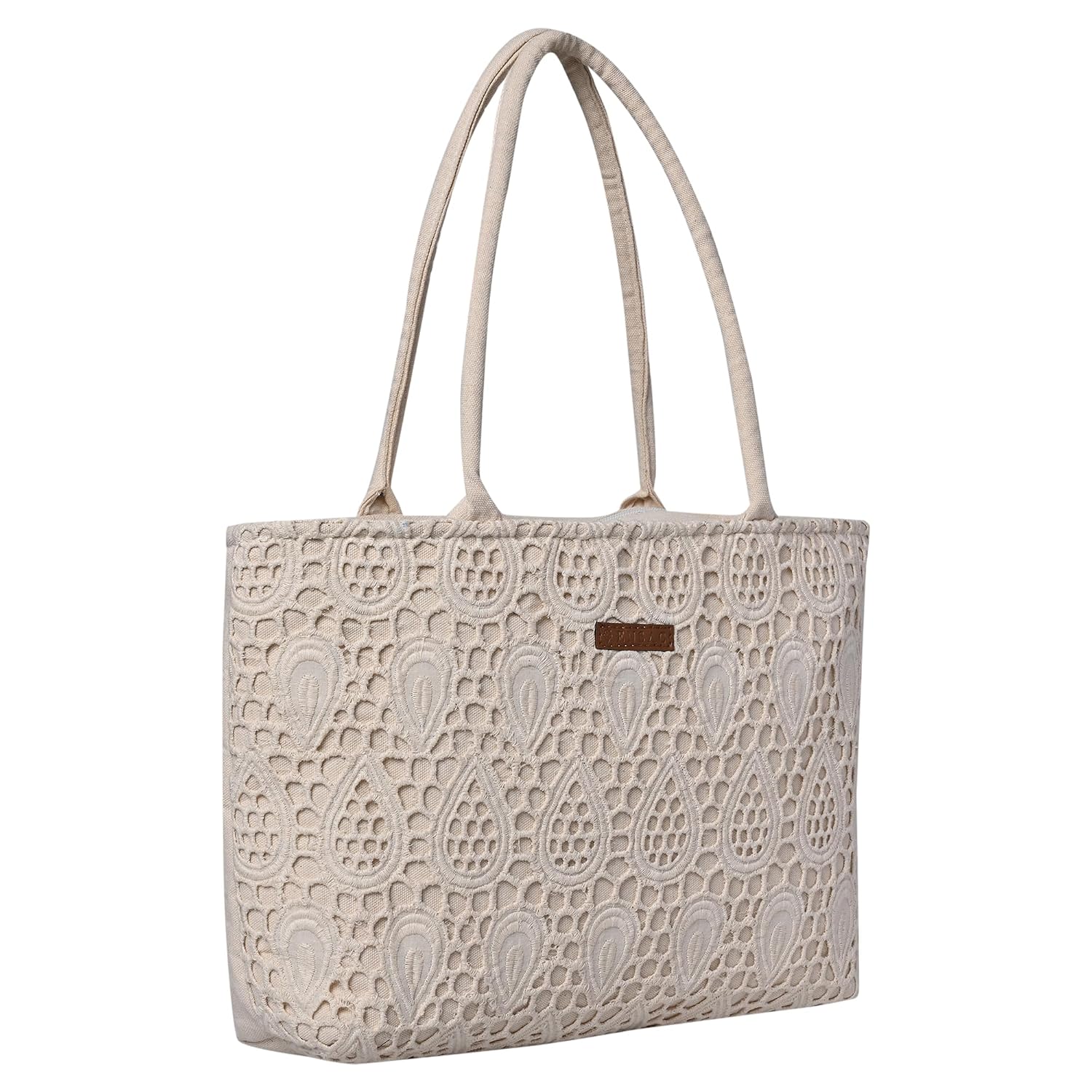 ENSAC Premium Cotton Tote Bag for Women, Stylish Handbag for women with Zip Closure | Fit for Office Bag, College, Travel ... - Review, Price and Buying Guide