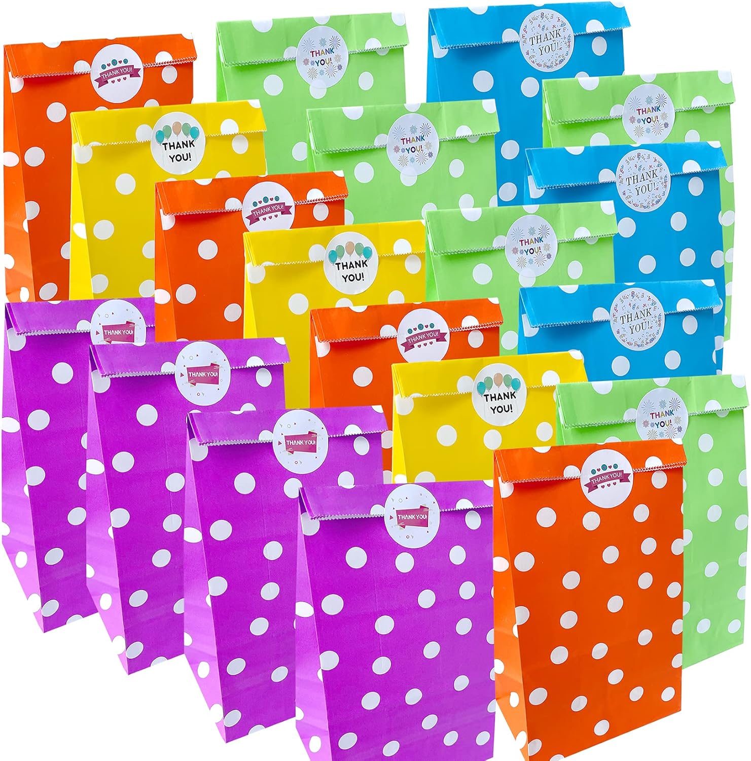 30 Pieces Paper Bags Party Bags 13cmx8cmx24cm Christmas Xmas Gift Bags