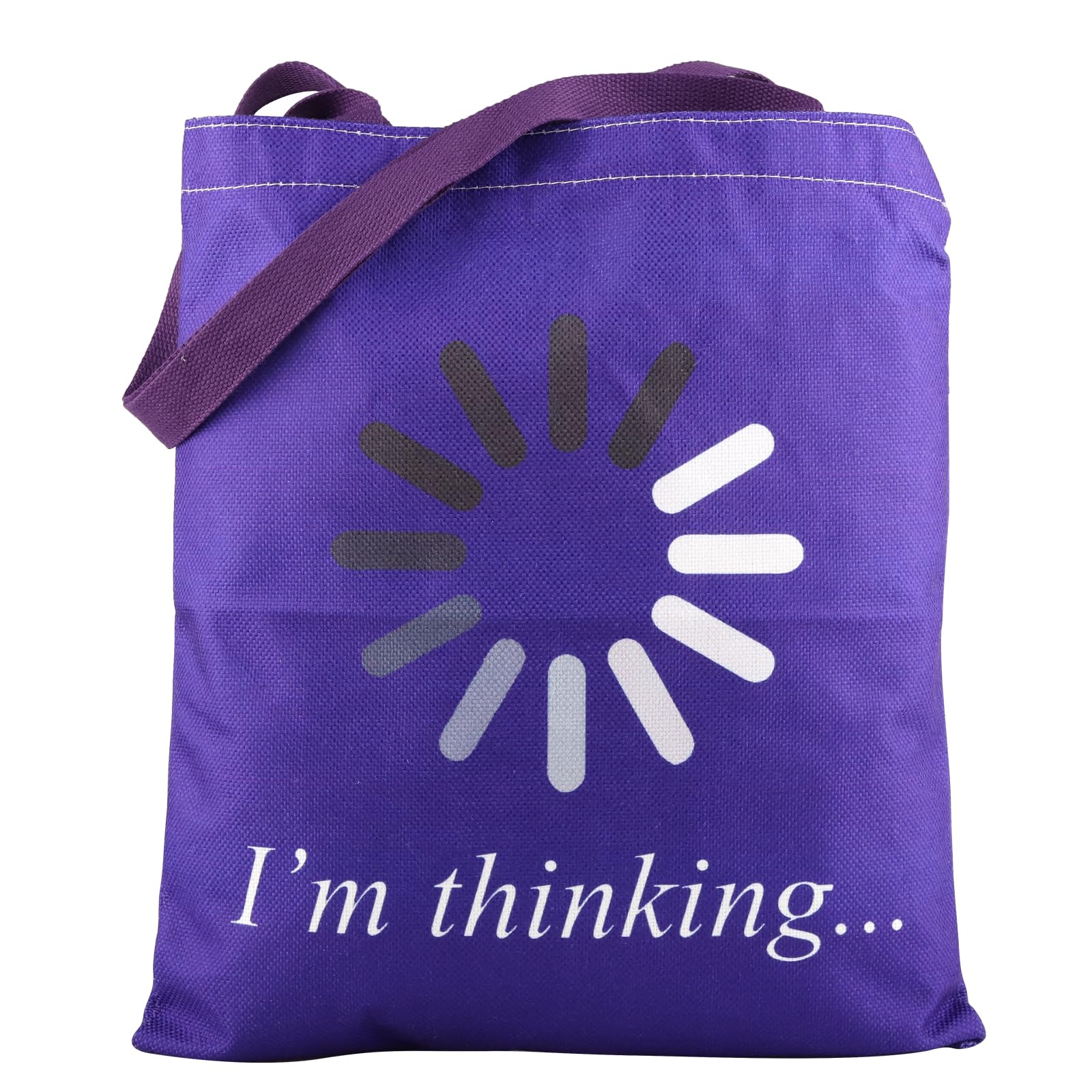 MBMSO Hacker Gift I'm Thinking Funny Gift for IT Nerds Tote Bag Buffering Gift Processing Loading Icon Engineers Loading Gift