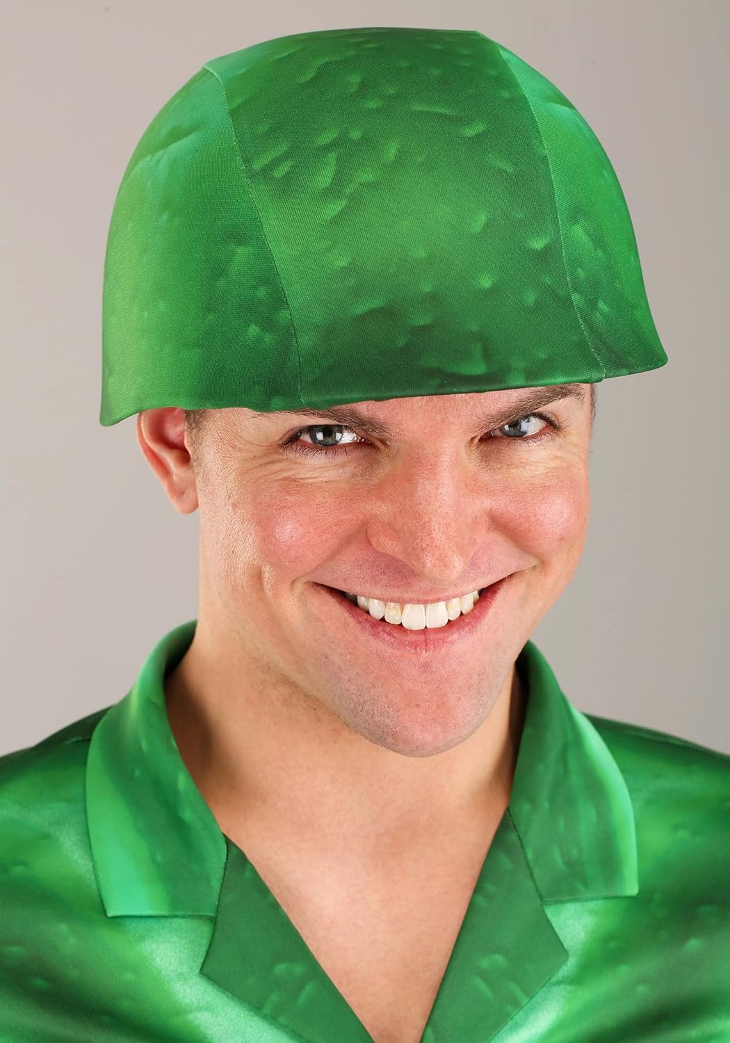 Mens Green Army Man Halloween Costume | Adult Complete Toy Soldier Outfit with Helmet, Gloves, Belt & Boot Covers - Image 4