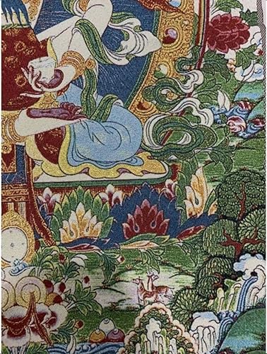 Miniatura 7 de Bordado de seda tibetano Thangka budista Vajrakila Mahsattv Tangka Yoga Budista Tapiz colgante de pared Arte de pared Decoración del hogar Tapiz