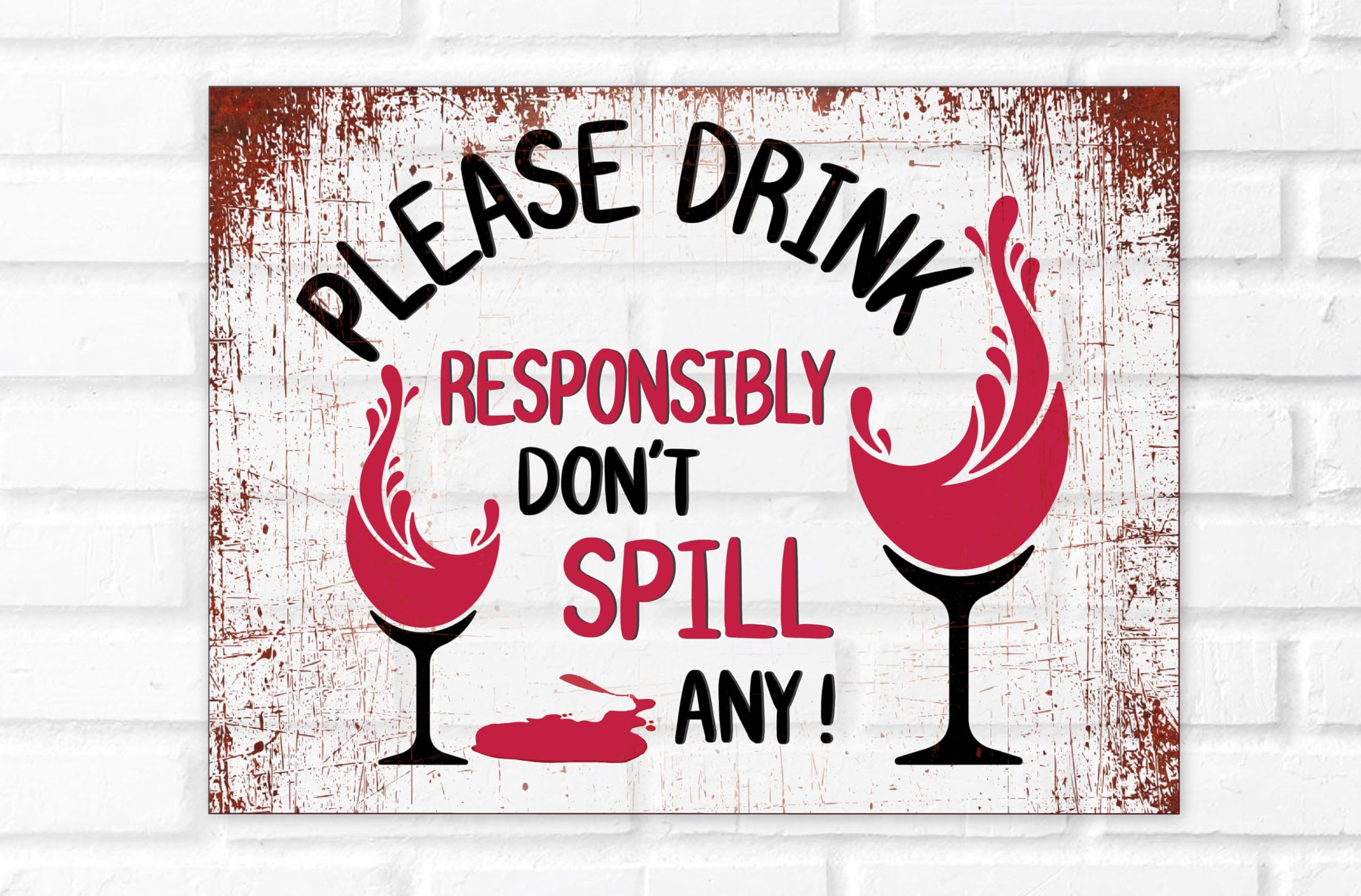 DRINK RESPONSIBLY Retro Metal Sign Man Cave Bar Pub Plaque Party Vintage Gift