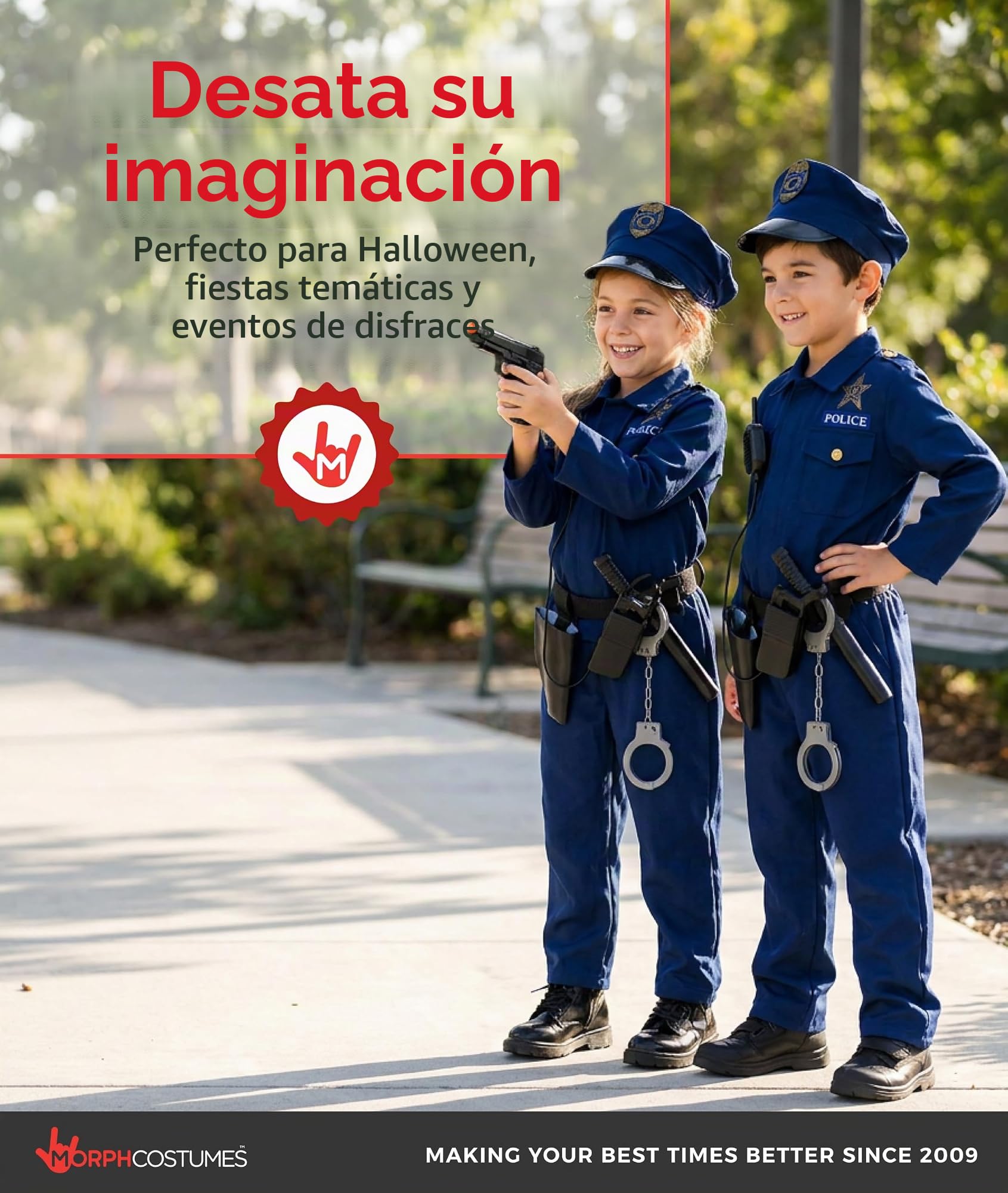 Morph Disfraz Policia Niño, Disfraz Policia Halloween Niño