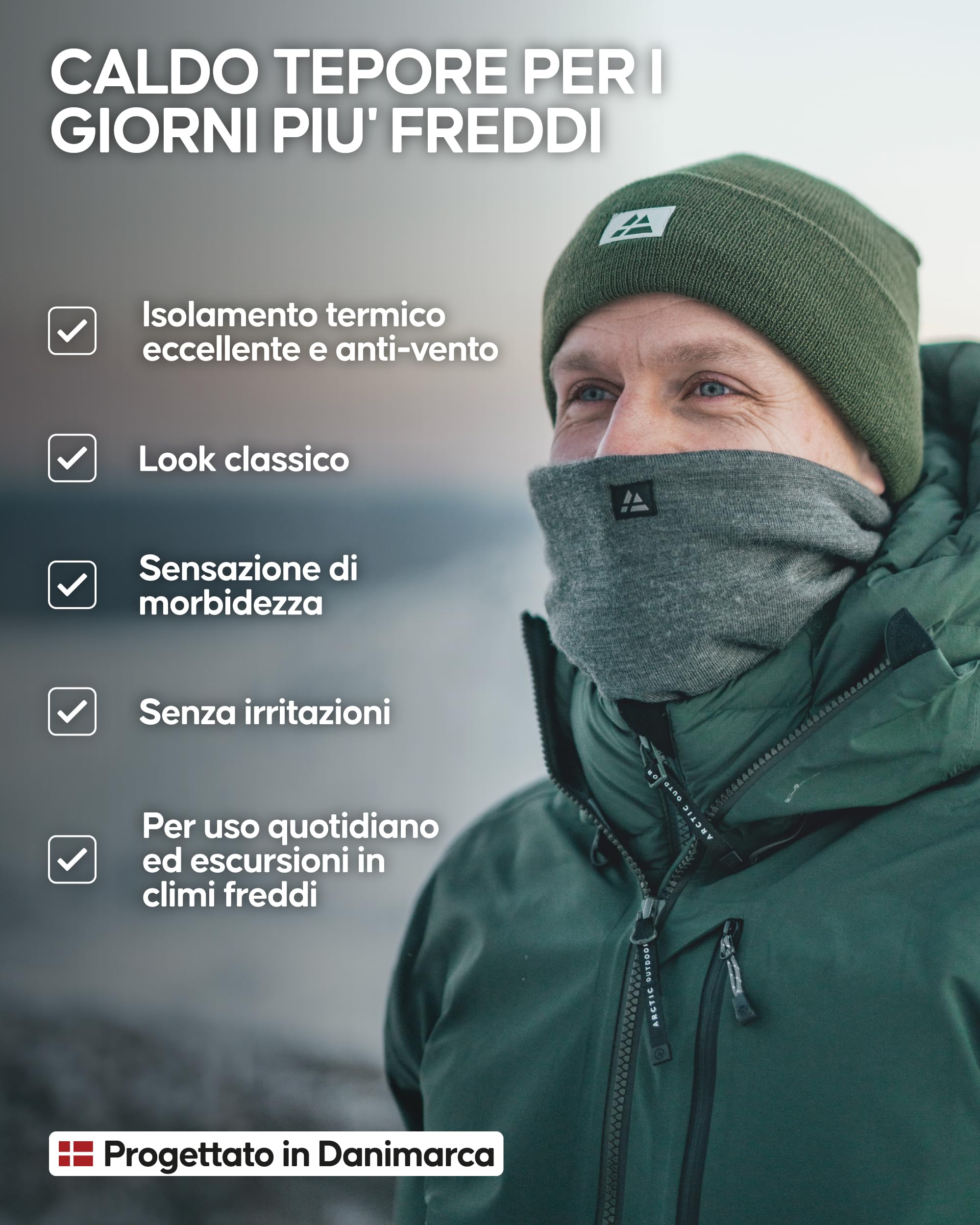 DANISH ENDURANCE Cappello Uomo Invernale Foderato in Pile, Berretto Uomo e Donna, Materiali 100% Riciclati