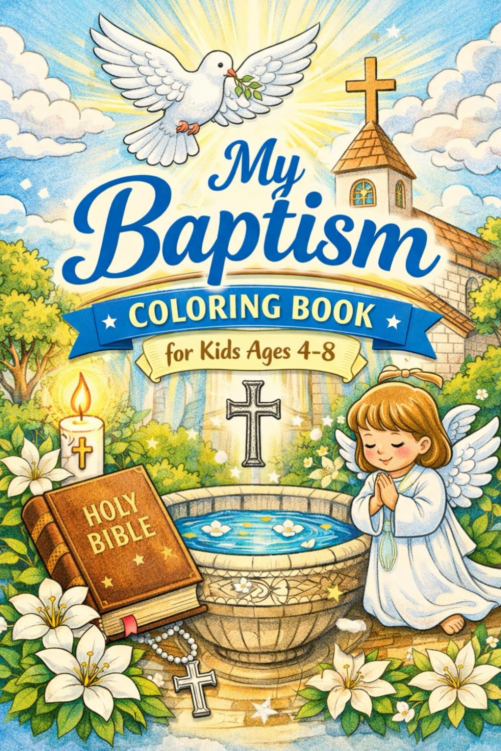 My Baptism Coloring Book for Kids (Nature, Science & Meditation: Explore & Relax)
