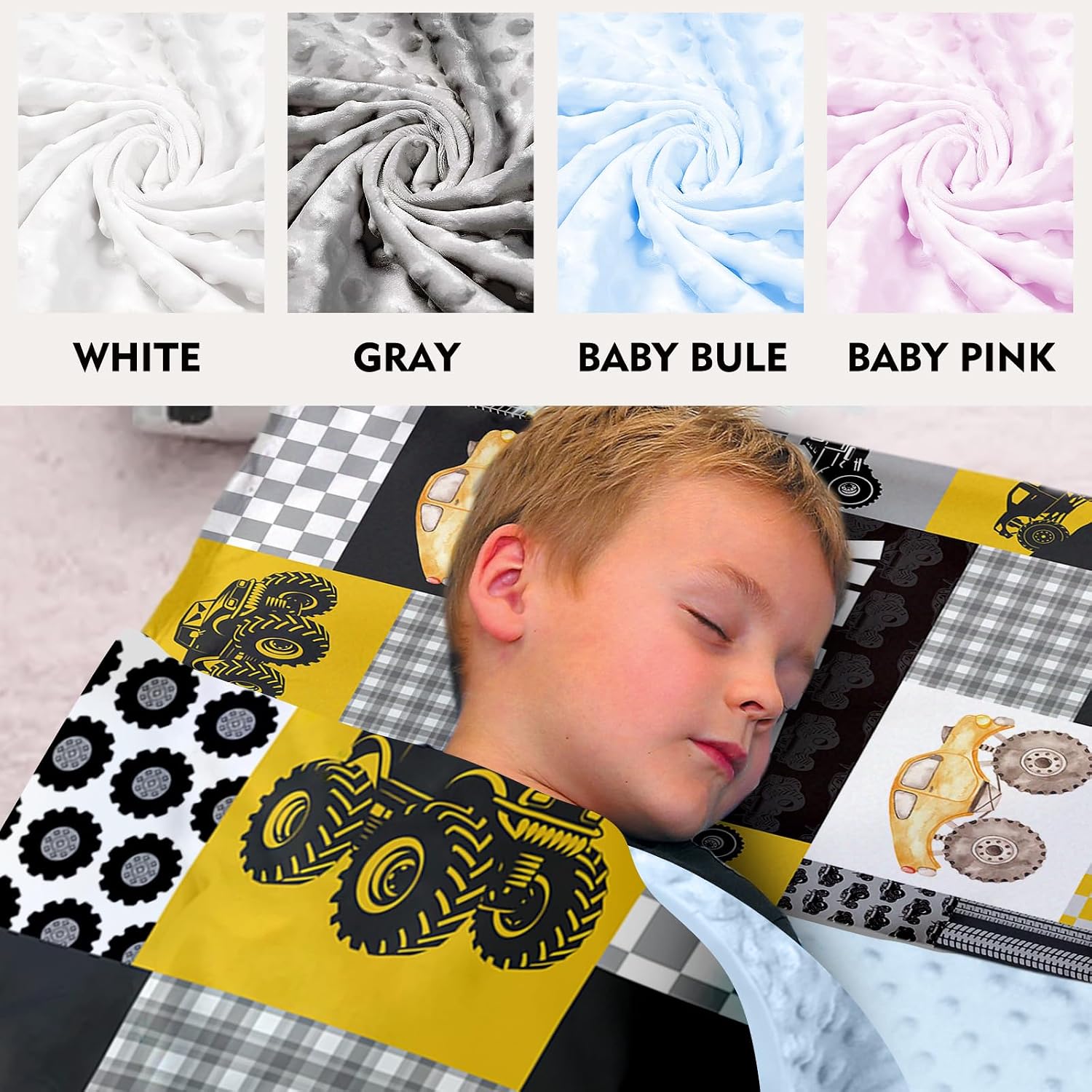 Personalized Name Nap Mat for Toddlers, Custom Car Theme Sleeping Bag with Pillow Case & Blanket for Kids Boys, Slumber Bags for Daycare, Preschool, Kindergarten