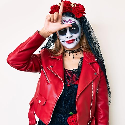 Miniatura 6 de Long tiantian Gargantilla gótica de 4 piezas para mujer, collar de Halloween, gargantilla steampunk negra, joyería steampunk, fiesta, retro, gótico