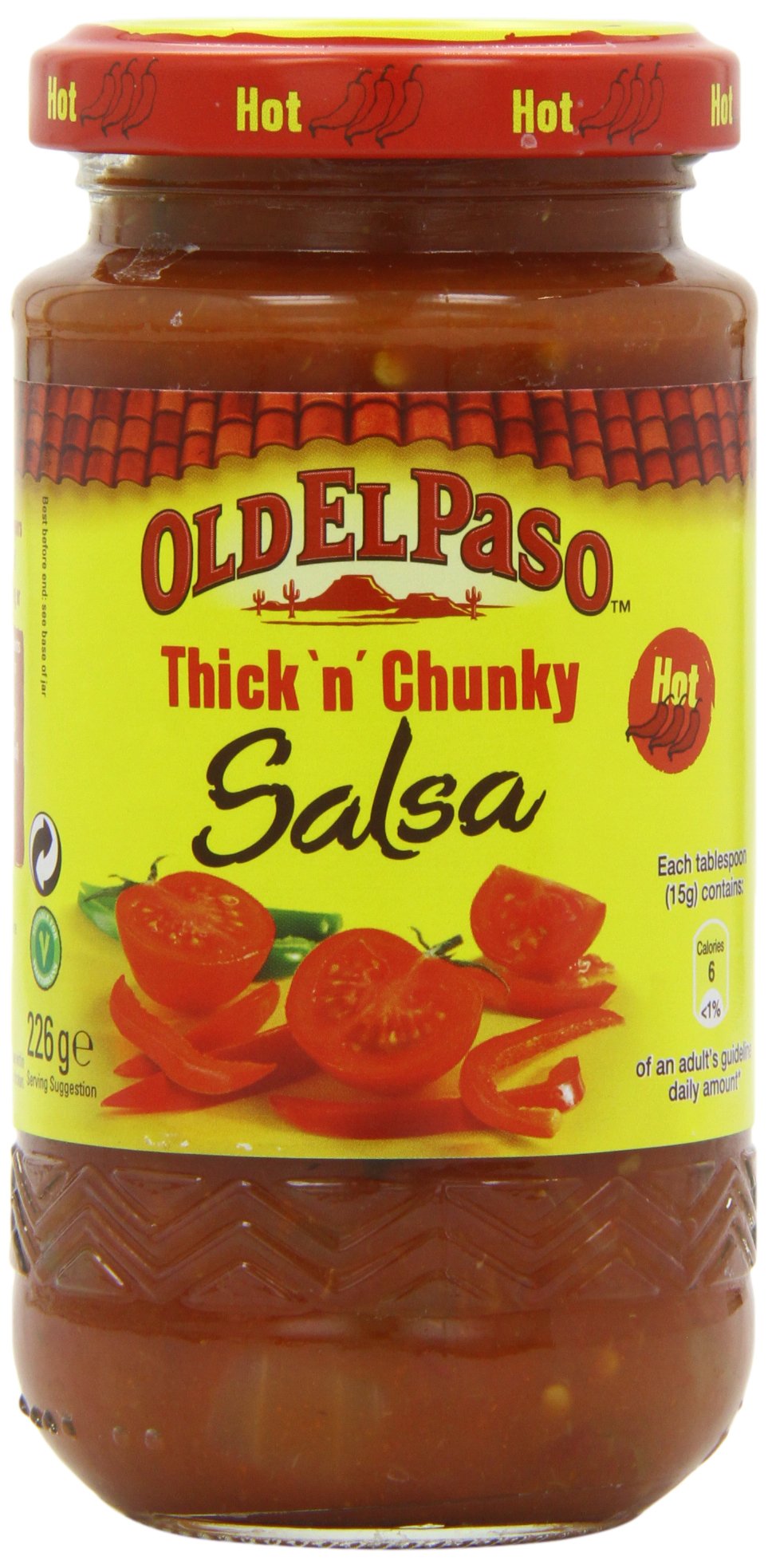 Old El Paso Thick 'n' Chunky Hot Salsa 226g (Pack of 4)