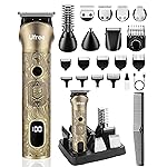Ufree Beard Trimmer for Men, Electric Razor Shaver, Cordless Hair Clipper Shaving Kit for Mustache Body Nose Ear Hair Facial, Adjustable Beard Grooming Kit Birthday Gifts for Men
