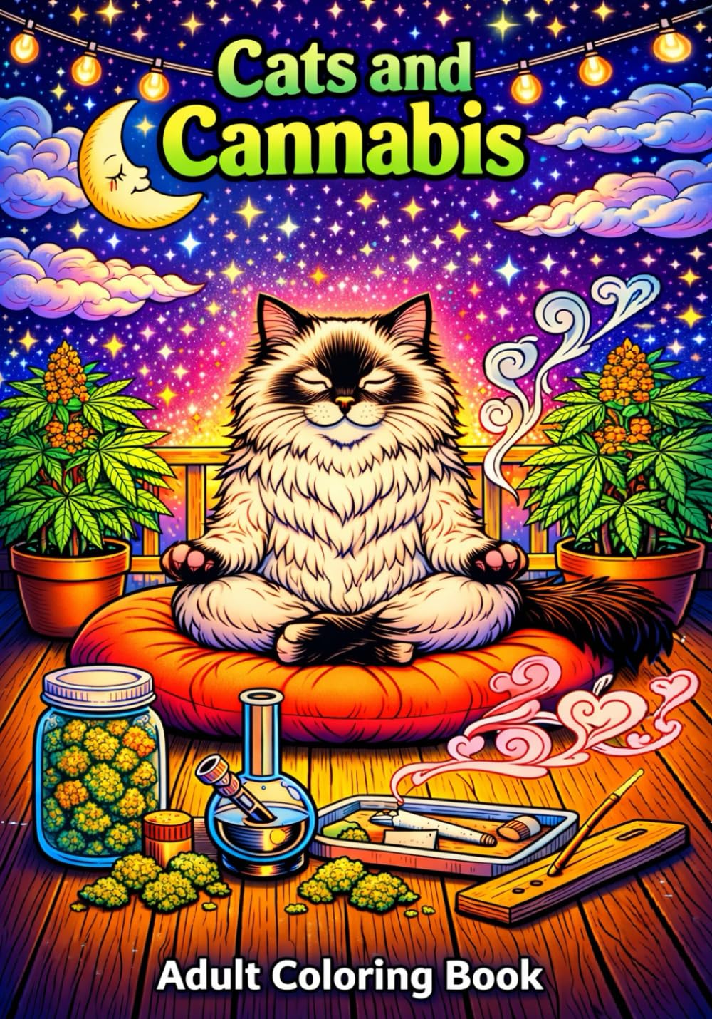 Cats and Cannabis: An Adult Coloring Book