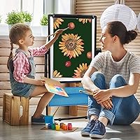 Vista 18 de Small Dry Erase White Board 16"X12" Double-Sided Magnetic Portable White Board Desktop Foldable Tabletop Whiteboard Easel for Home, Office, Classroom