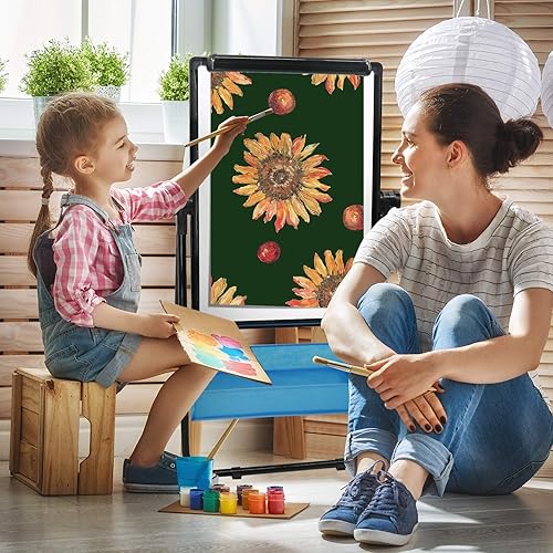 Miniatura 4 de Pizarra blanca pequeña de borrado en seco de doble cara magnética portátil pizarra blanca de escritorio plegable caballete de pizarra blanca para el