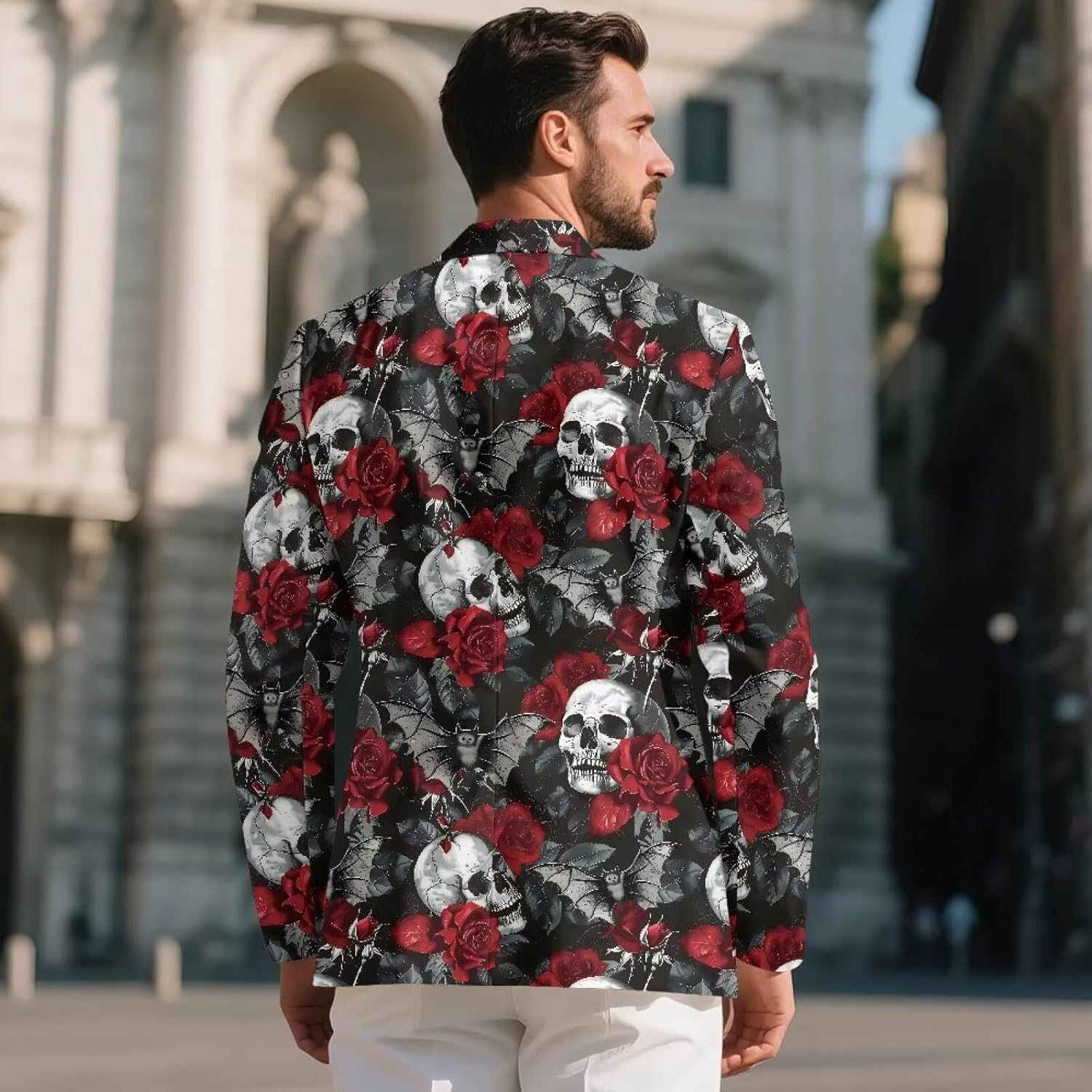 Men's Suit Jacket One Button Slim Fit Sport Coat Business Daily Blazer Stretch Light Jacket Casual Outfits