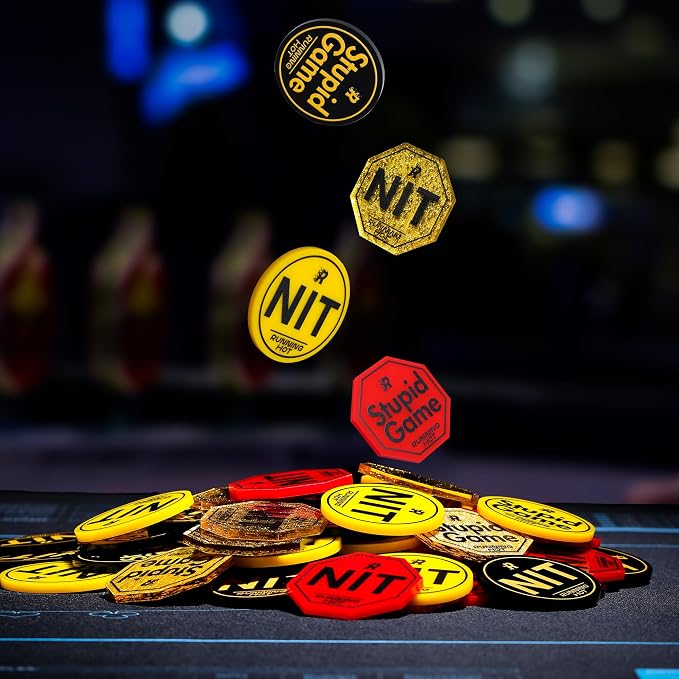 Set de botones Nit para póker Texas Hold'em y Omaha, pack 10 miniatura 6