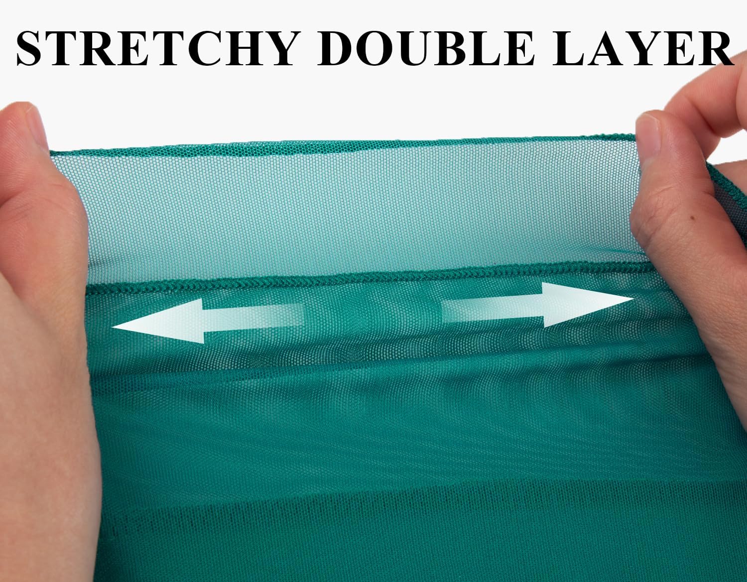 SeSe Code Womens Ruffle 3/4 Sleeve Mesh Blouses Loose Flowy Tops Stretchy Shirts - Image 3