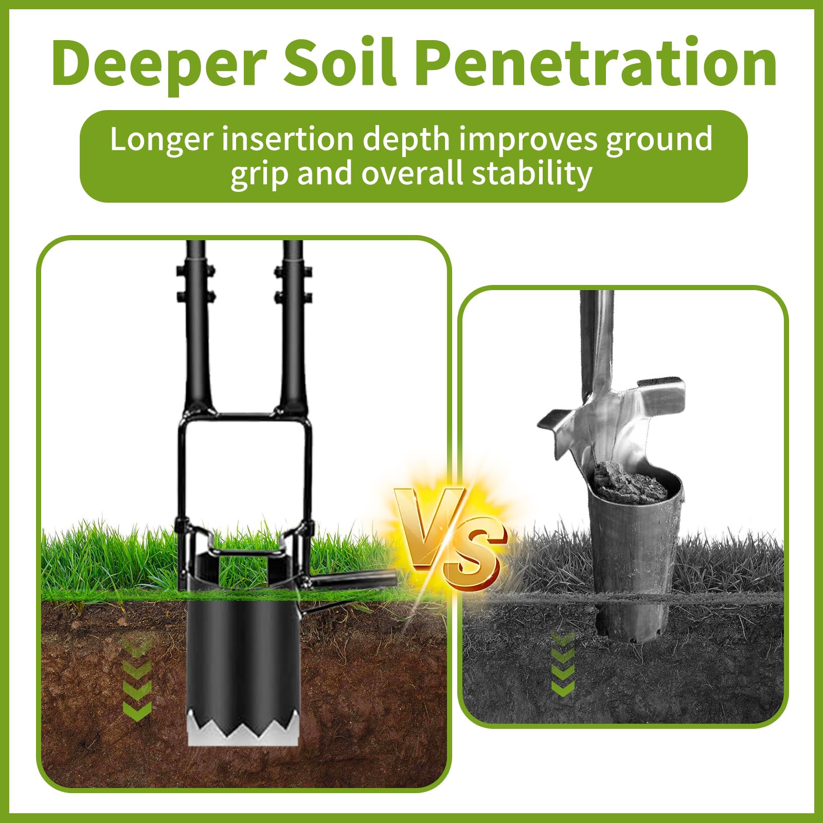 Plantoir à Bulbes Professionnel 1 Pièce, Outil de Plantation à Bulbes avec Manche Long et Dégagement Automatique du Sol, Plantoir Jardinage pour Tulipes, Jonquilles, Iris, Jardin et Pelouse