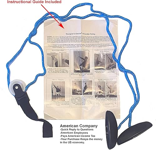 Miniatura 2 de Polea para hombros, sobre la puerta, de Therapist’s Choice® Azul