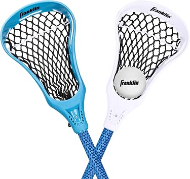 Franklin Sports Future Champs 2 Player Youth Lacrosse Stick + Ball Set - Kids 32 in Beginner Backyard Practice Lux Stick + Lightweight Soft Lacrosse Ball - Toy Kids Luxe Set