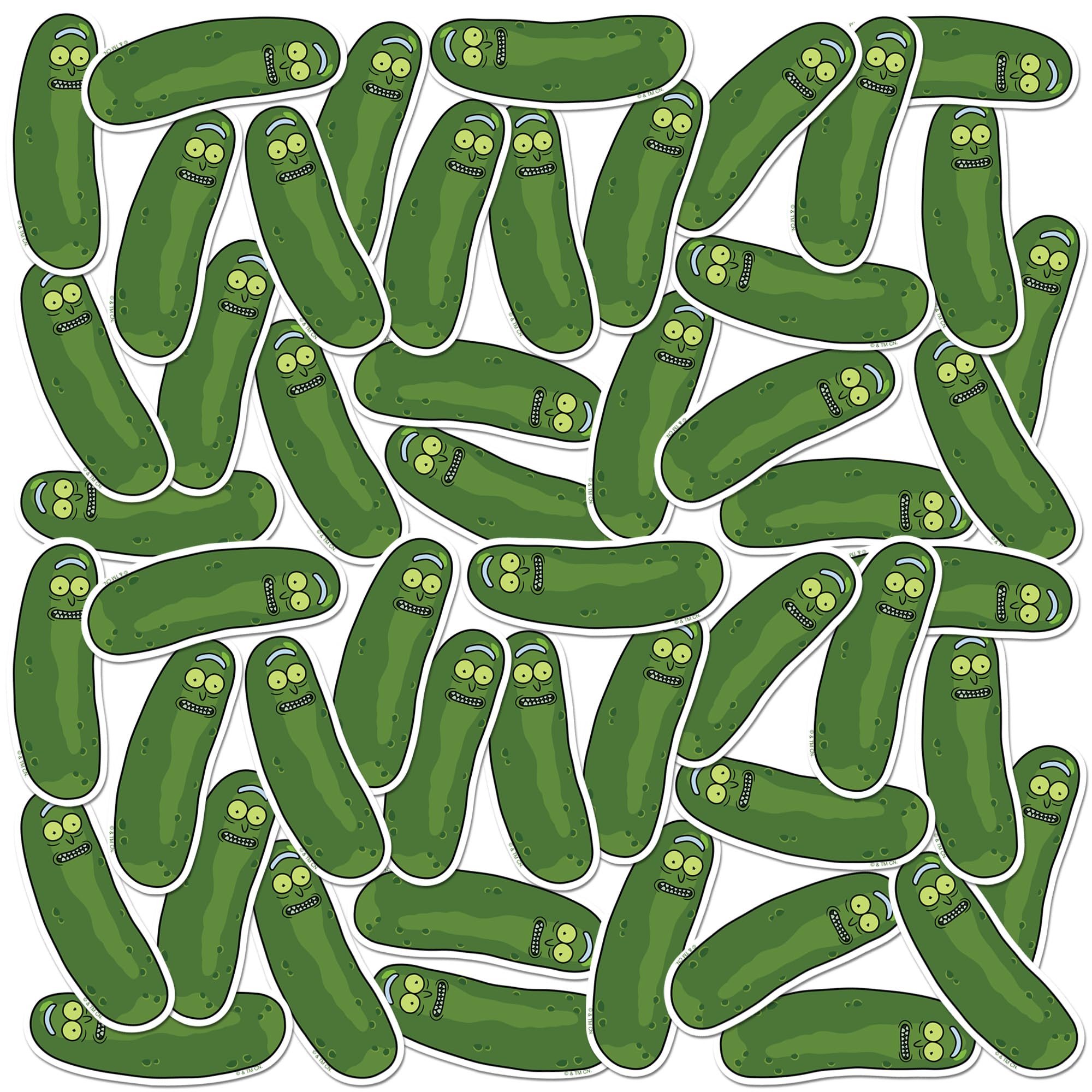 Amazon.com: Rick and Morty Pickle Rick Collection 50ct Die Cut