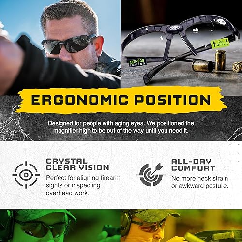 Miniatura 6 de SSP Eyewear Top Focal Ultra Tactical Safety Shooting Glasses, HD A-Eye NVRfog Lenses