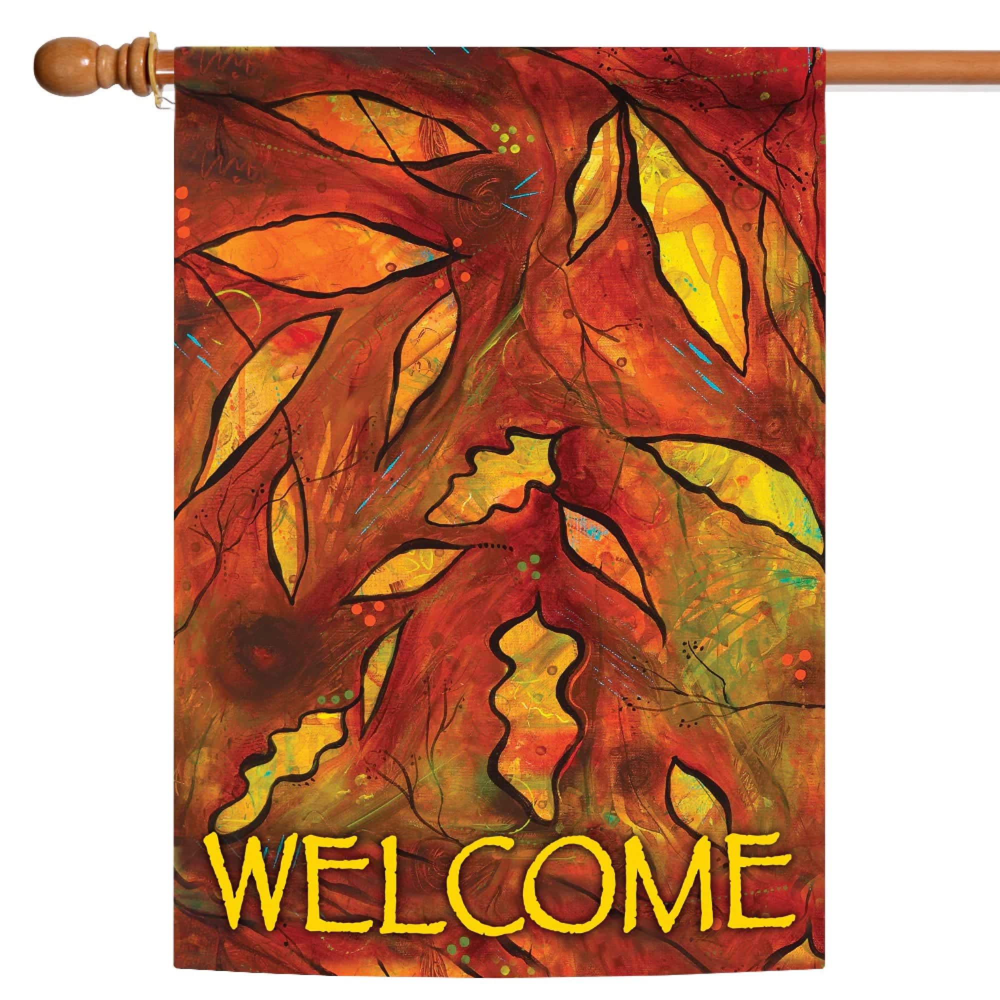 Drapeau Toland Maison Jardin Automne Alchemy 28x40 pouces pour extérieur