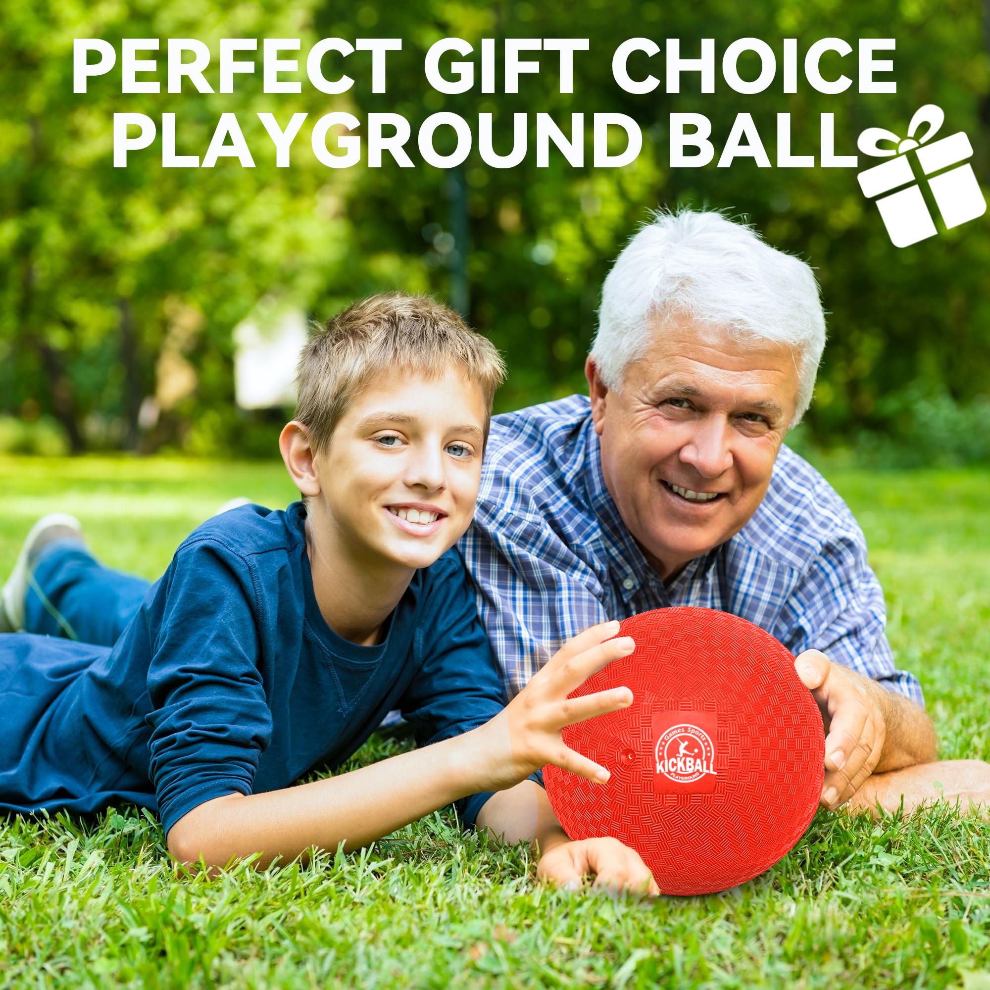 Juego de kickball de 8.5 pulgadas, paquete de 6 bolas de Dodgeballs, paquete de 12, pelotas de juegos para niños y adultos, pelotas rebotantes incluye bomba y bolsa de almacenamiento, balón para 7