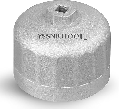 Miniatura 6 de YSSNIUTOOL Llave de filtro de aceite de 16 flautas de 3.409 in para Volvo y BMW con tapas de carcasa de filtro de aceite estilo cartucho de 16