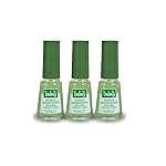 Valmy 2in1 Nail Hardener Garlic Nail Polish & Lemon Nail Whitener Base Coat Nail Polish for Yellow Toenail, Endurecedor de Uas, 0.47 Ounce, Pack of 3
