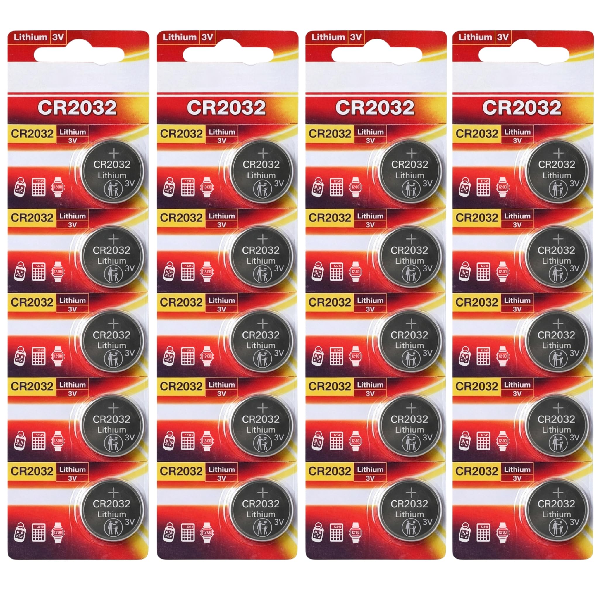 CR2032 Batteries, Long Lasting 3V Lithium Coin Cell 2032 Battery for Apple Airtag, Car Key Fobs, Watches, Heart Rate Monitors, Scales, LED Candles, Calculators & Other Small Devices (Pack of 2) — view 23