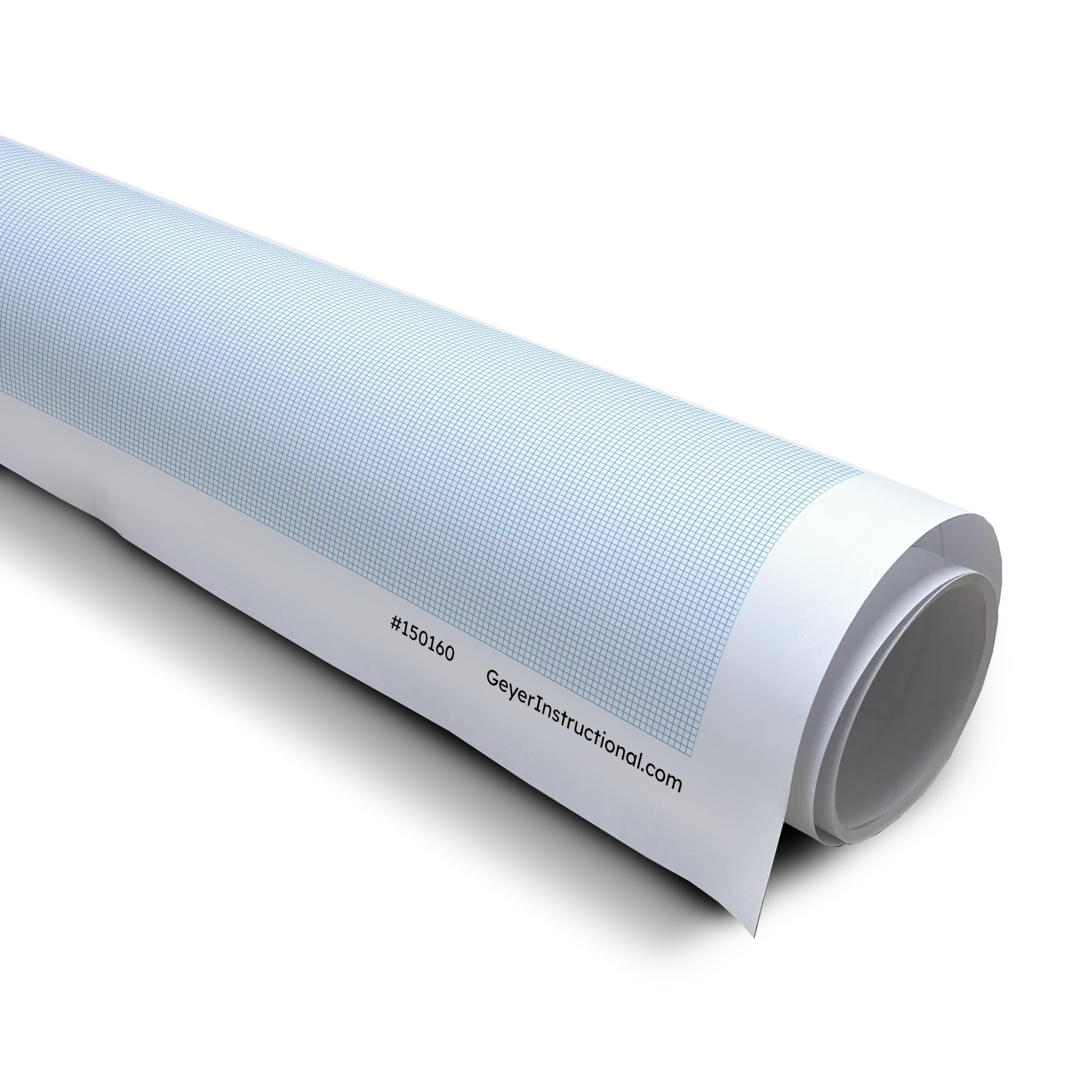 Geyer Instructional Products - 36" x 120" Large Graph Paper Roll, 1/16" Blue Grid, Ideal for School Classroom Graphing, Designing Blueprints and Floorplans, Tabletop Gaming and Custom Mapping