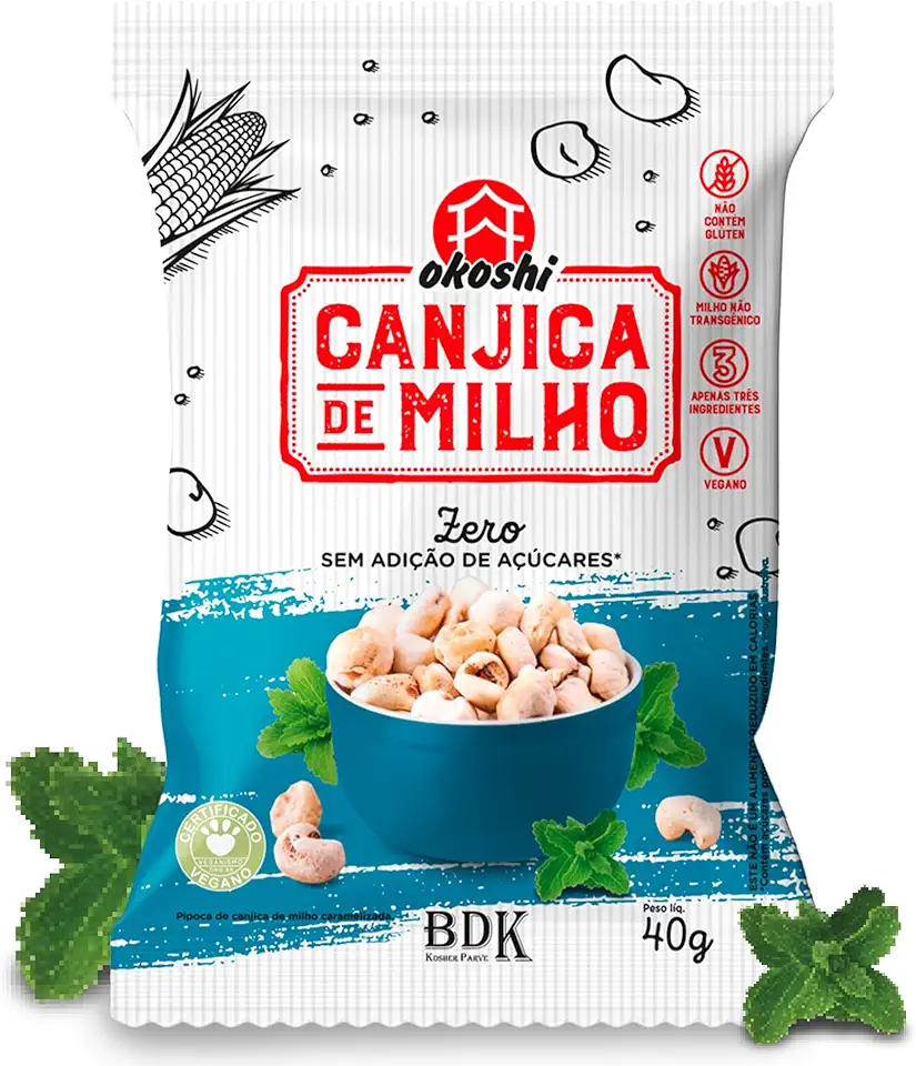 Canjica de Milho OKOSHI: snack saudável e sem açúcar