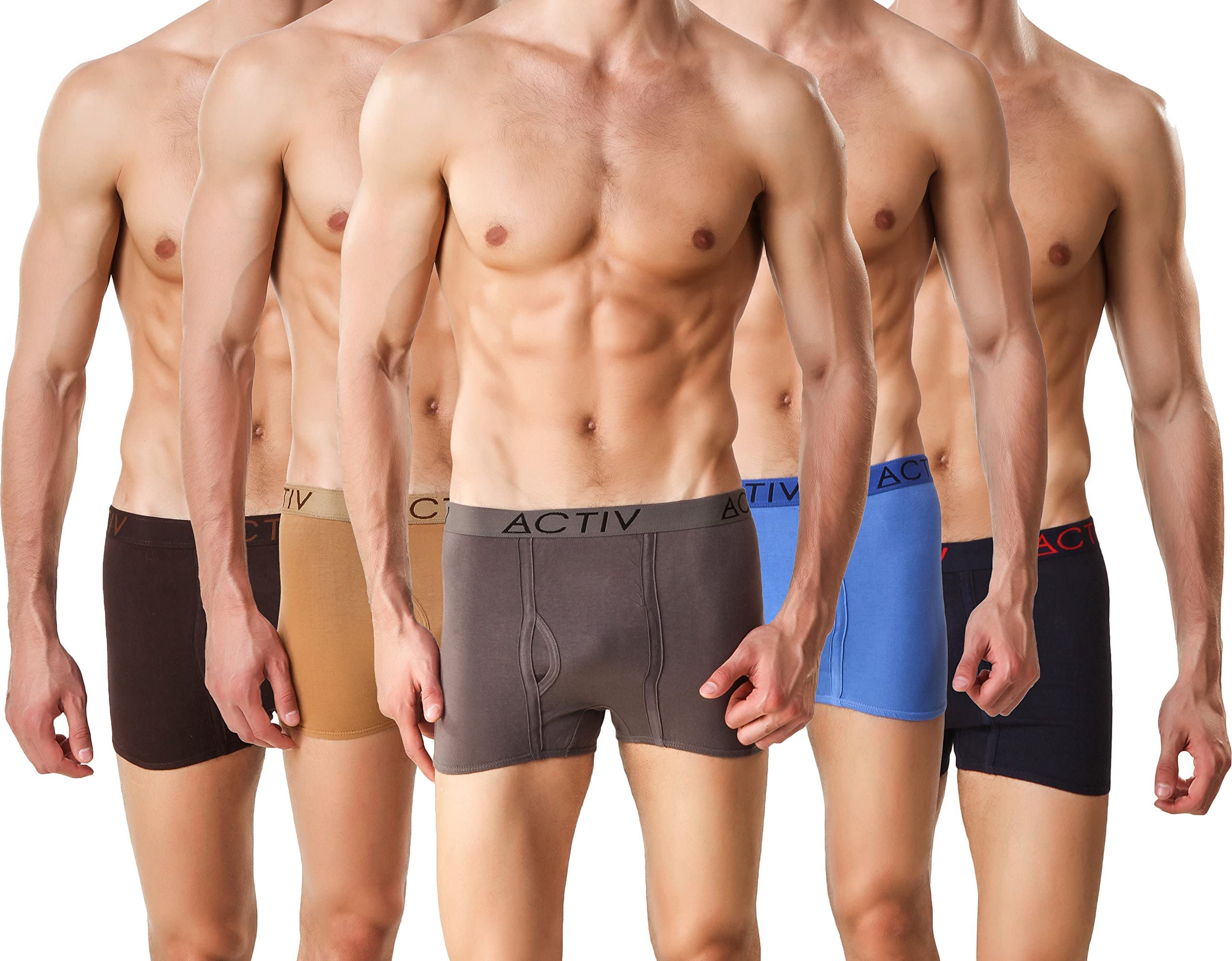 HAPMen's 100% Cotton Drawer Trunk | Boxer Brief | Pack of 5