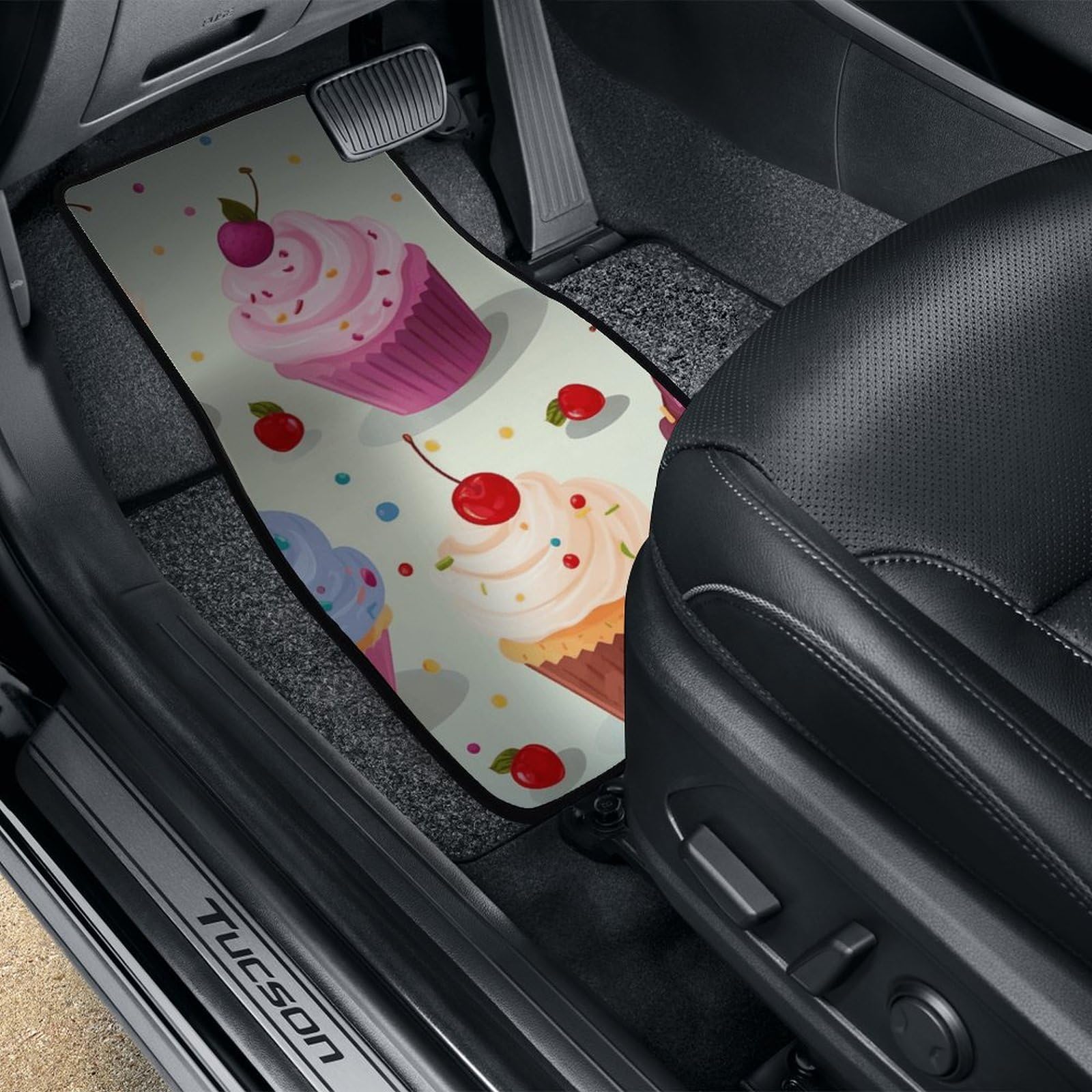 4 tappetini per auto, resistenti, antiscivolo, facili da pulire, adatti per la maggior parte delle auto, per tutte le stagioni, universali, adatti per SUV, berline e camion