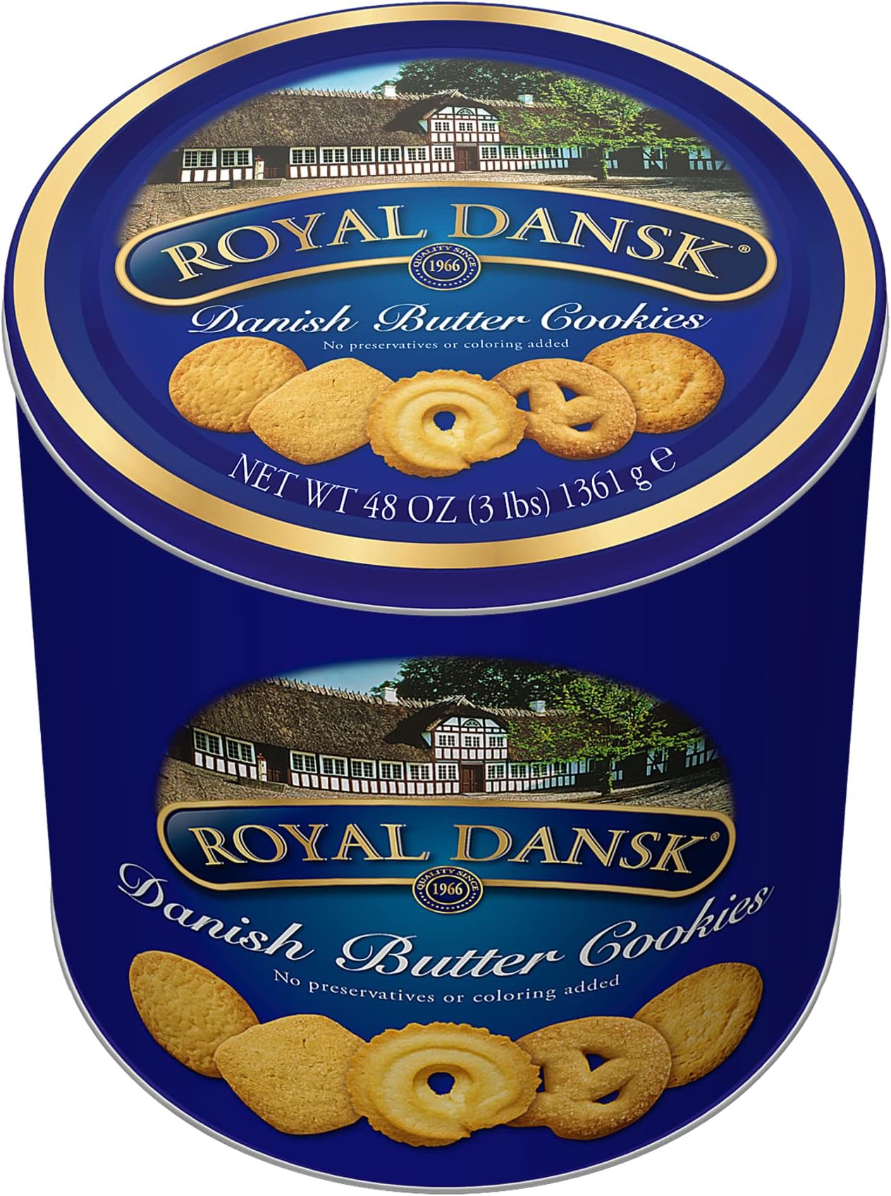 Danish Butter Cookies, 3-Lb Tin