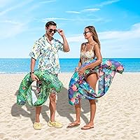 Vista 7 de FindUWill Inflatable Pool Floats Chairs, 2-Pack Comfortable Fabric Covered Pool Chairs with Sling, Stable Swimming Noodles Seats for Adults, Summer