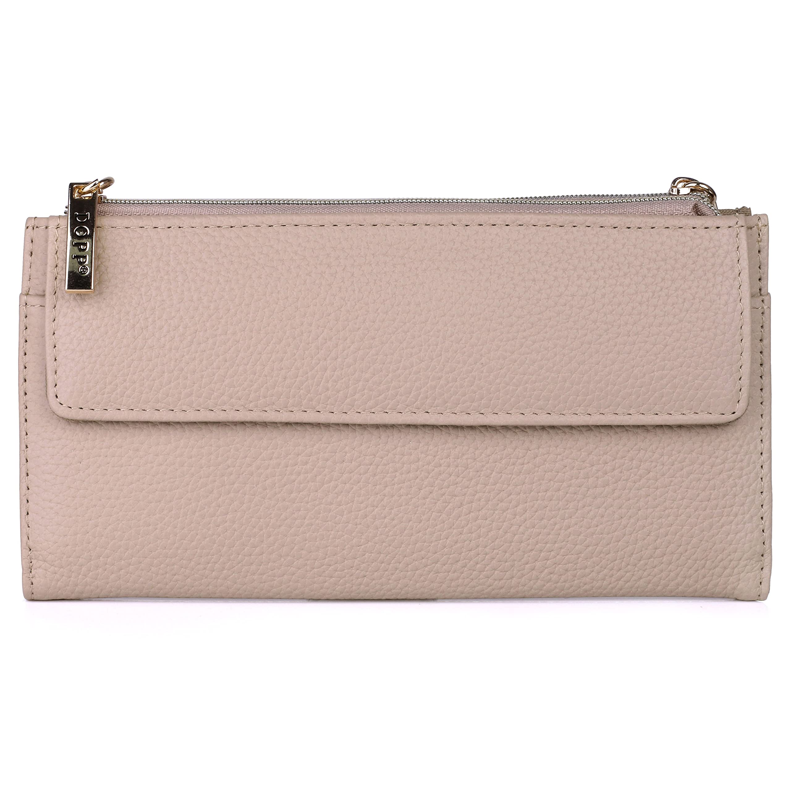 Dopp Cosmopolitan RFID Blocking Wallet In Blush - Leather Women's Wallet With Multiple Pockets - View #11