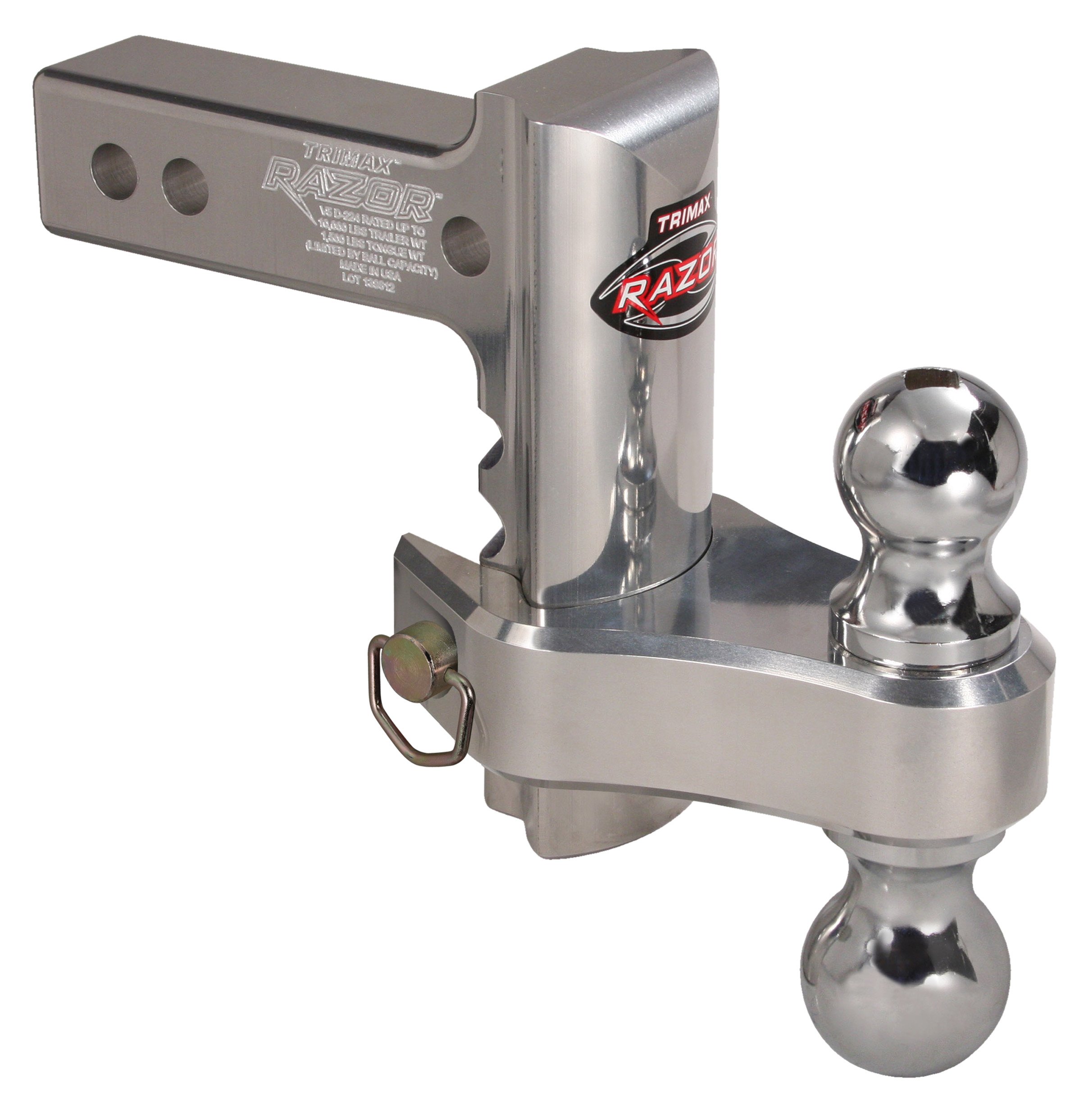Amazon.com: Trimax (TRZ6AL-RP Adjustable Hitch, Aluminum, 6