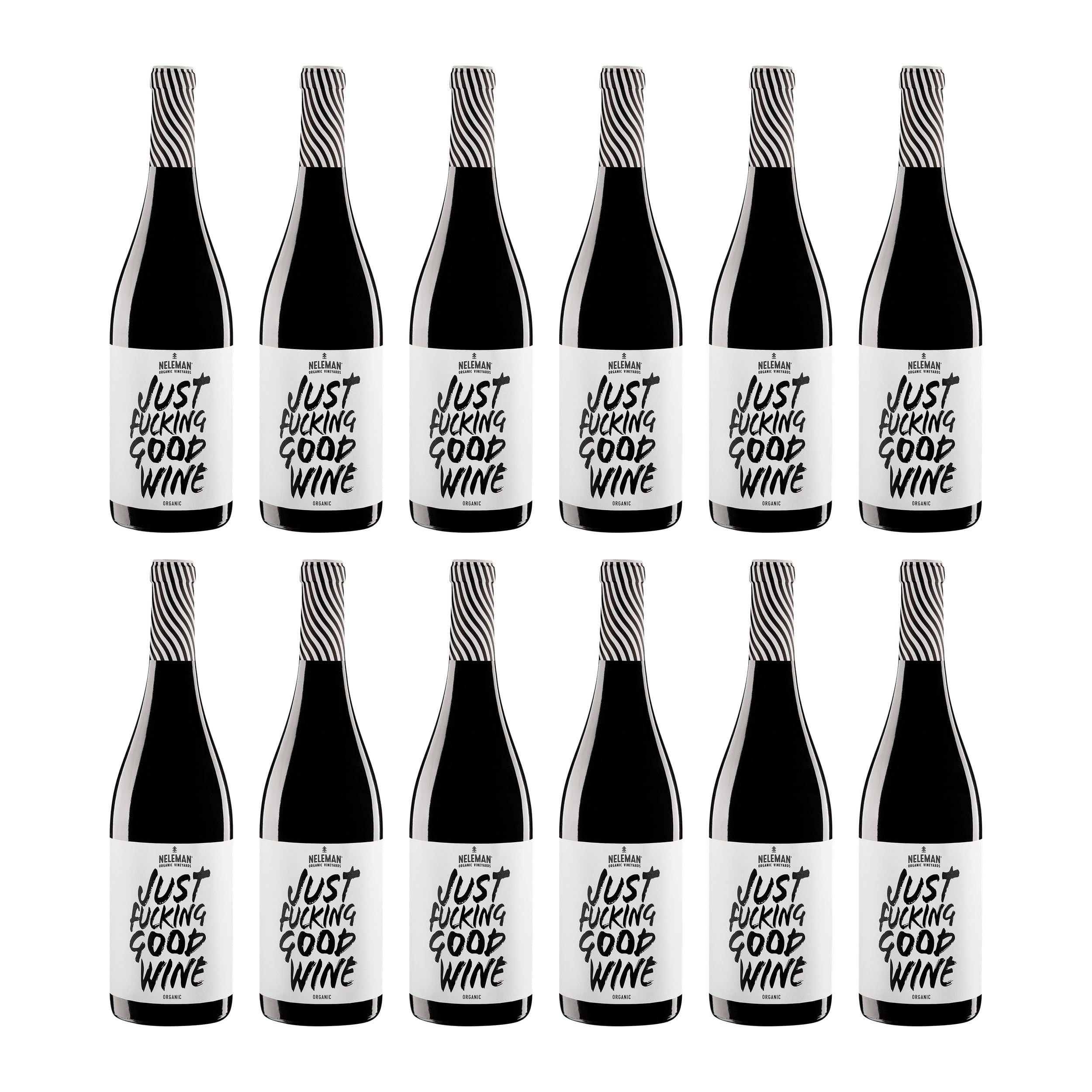 Neleman Just Fucking Good Wine Tinto trocken Rotwein Spanien BIO inkl. FeinWert E-Book (12 x 0.75 l)