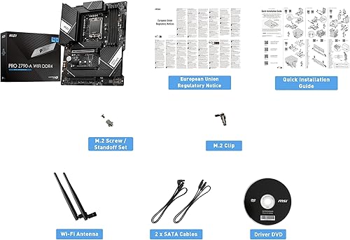 Miniatura 9 de Micro Center Core i7-13700K Procesador de escritorio 16 (8P+8E) núcleos hasta 5.4 GHz desbloqueado con Pro Z790-A WiFi DDR4 LGA 1700 ATX ProSeries
