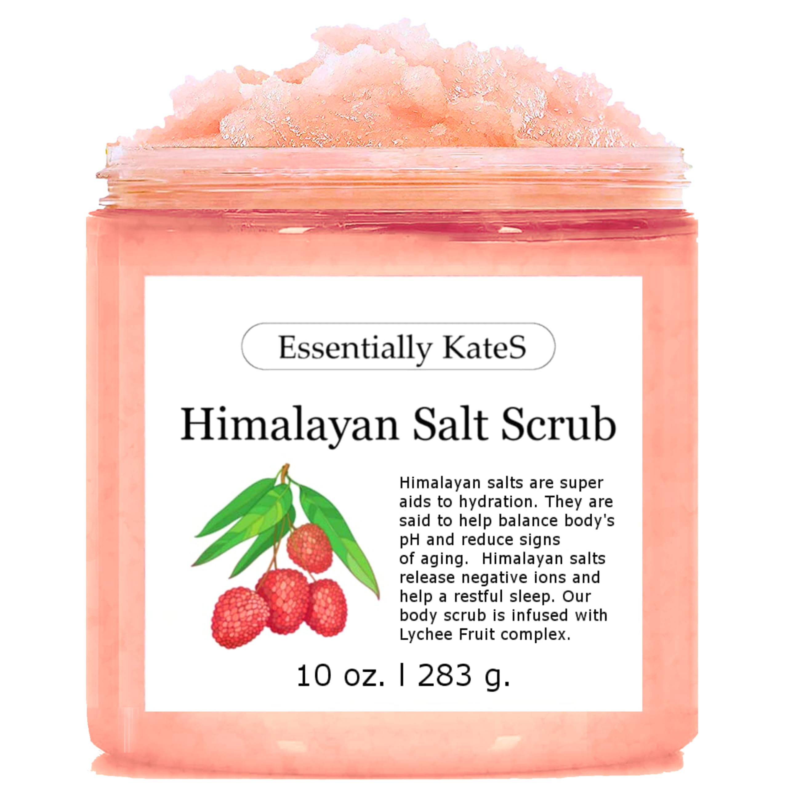 Himalayan Salt Scrub 10 oz - UNCOVER ULTIMATE SKIN HYDRATION and bestow glowing, healthier skin - The best stocking stuffer.